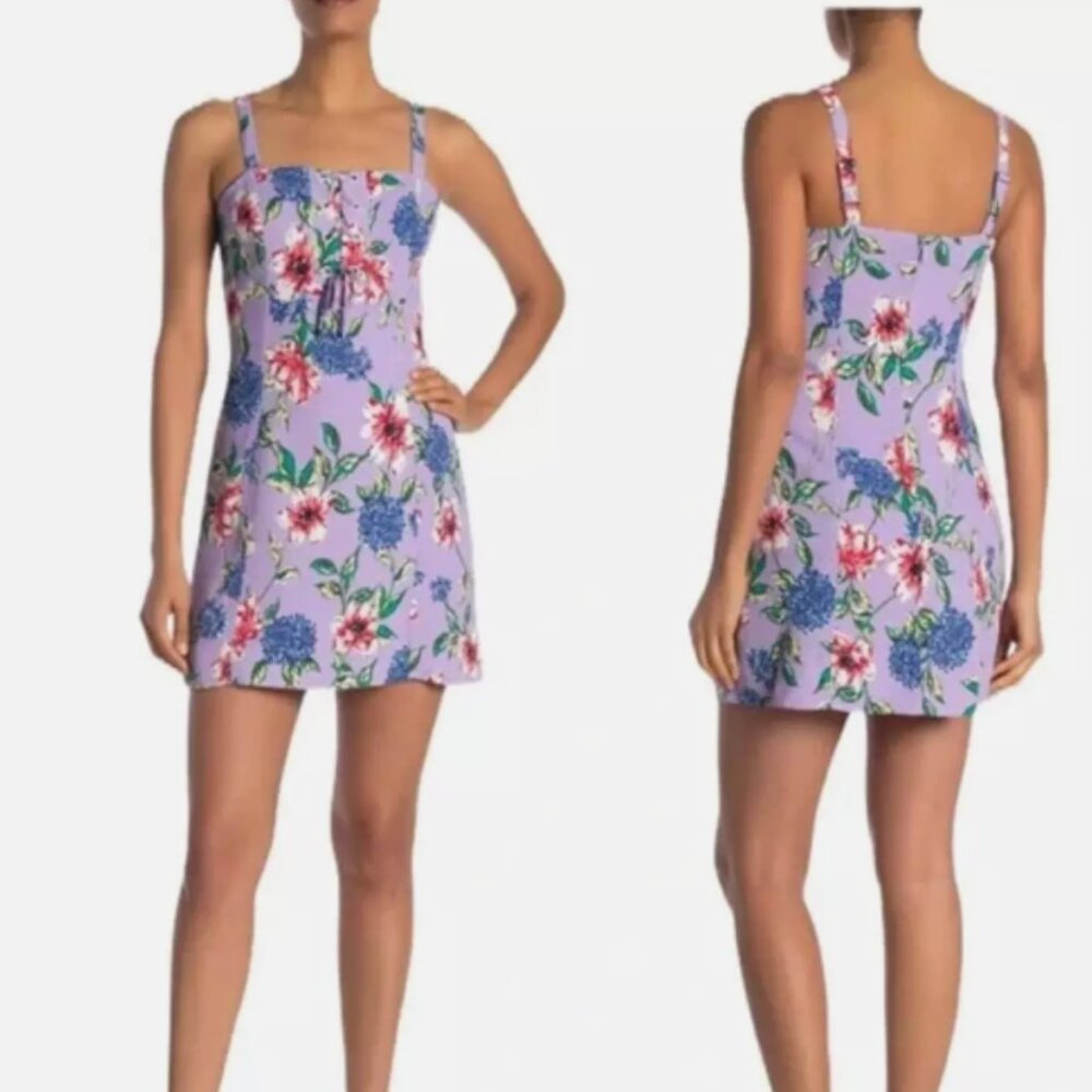 NWT Parker floral lavender mini dress size 2 - Retail $298